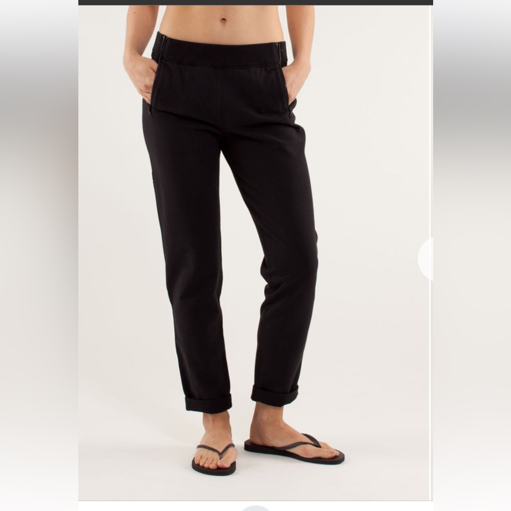 Lululemon Rejuvenate Sweat Pants French Terry in Black size 8 - Picture 4 of 13